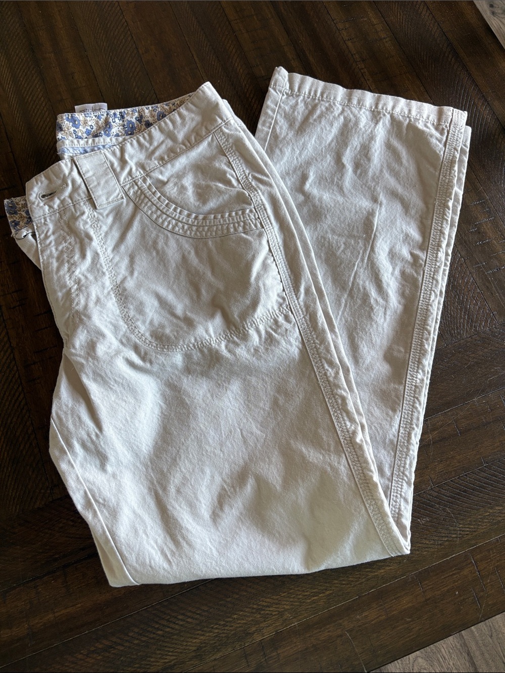 Beige Khaki Carhartt Pants Womens Size 12/32 Straight Leg 100% Cotton clean soft